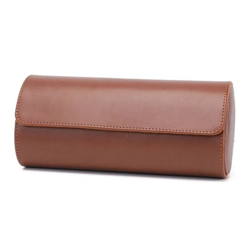 travel watch box - Brown - 3 Slots
