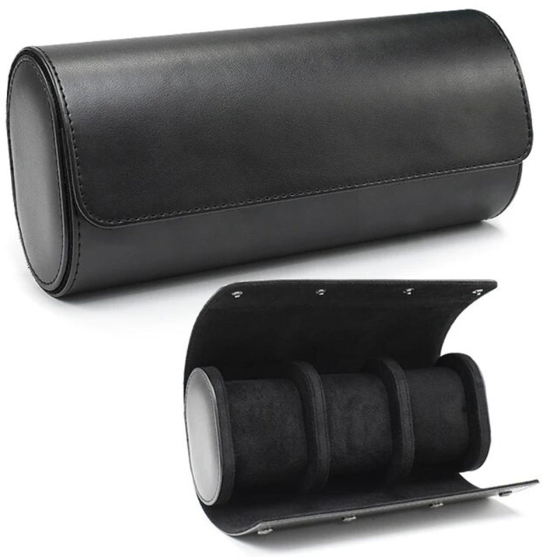 luxury watch box for men - Black - 3 Slots