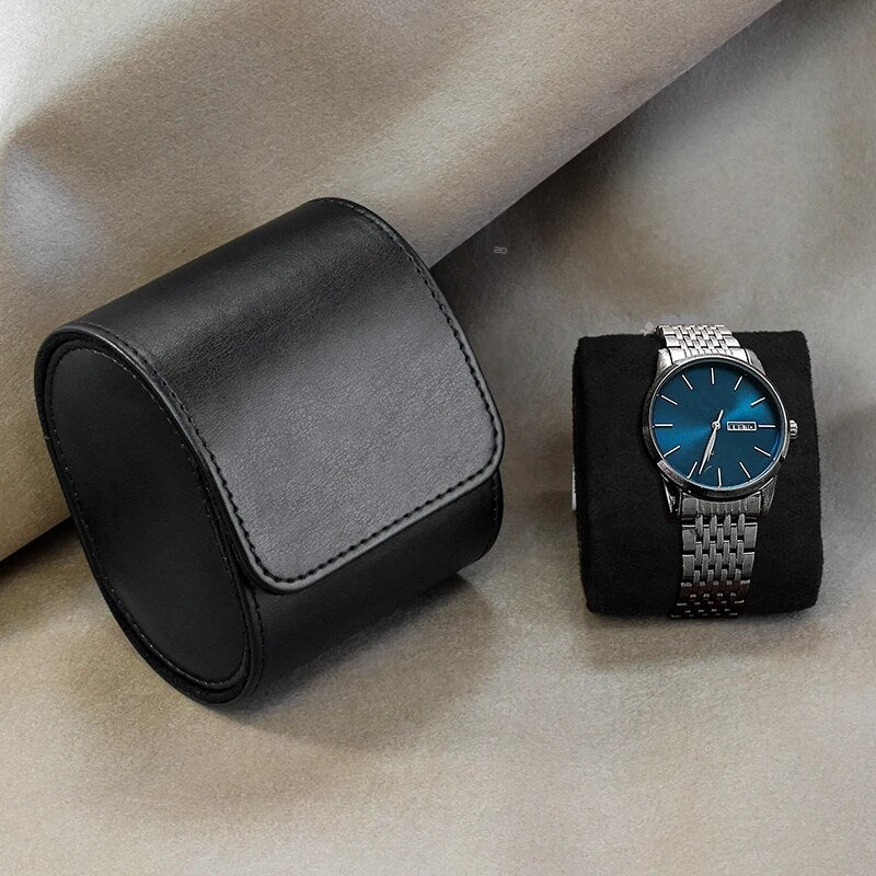 travel watch box - Black - Brown