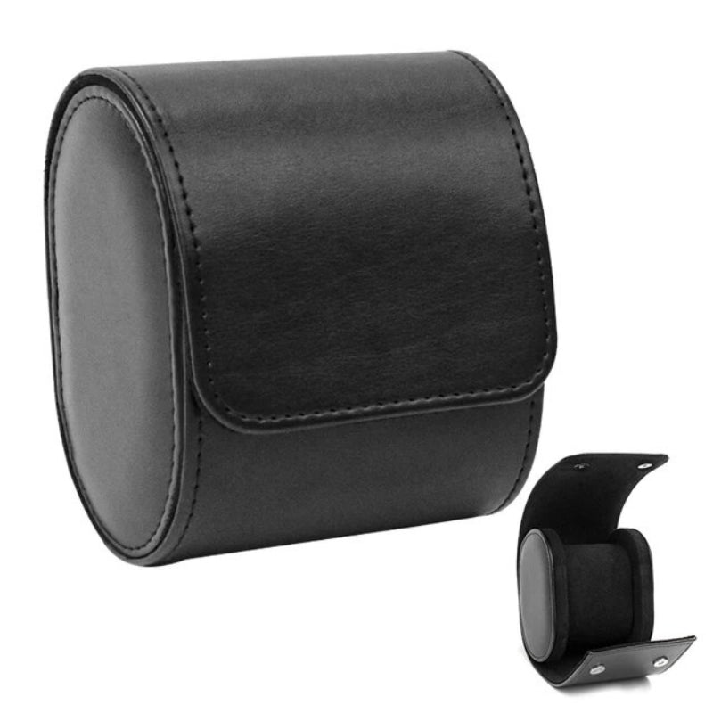 travel watch box for men - Black - 1 Slot