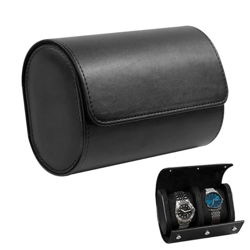 watch box - Black - 2 Slots