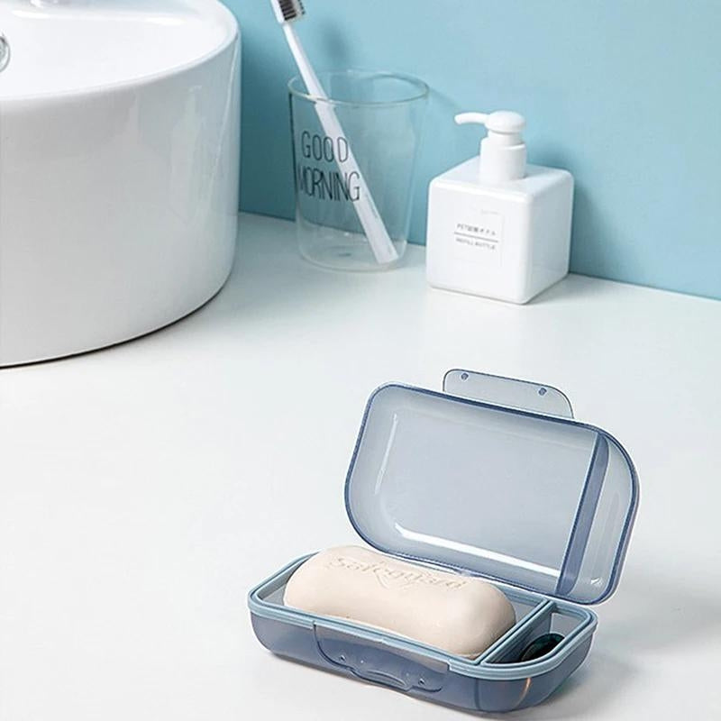 solid soap travel box - Grey - Gray - Blue - Pink - Green
