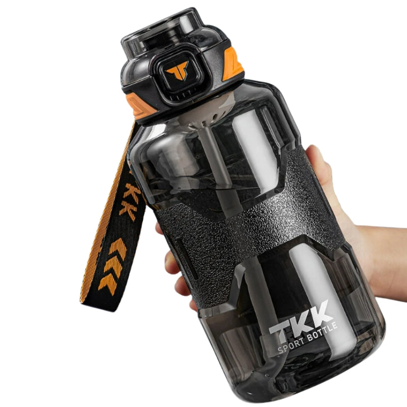 1.5l water bottle held in hand - White - Green - Black - Purple - Pink