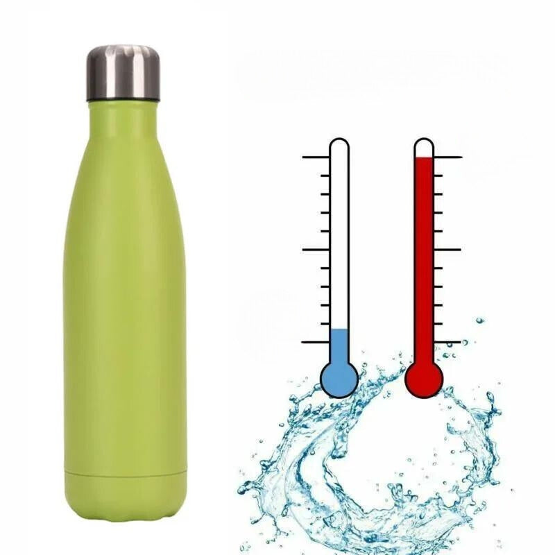 insulated water bottle men - Black - Green - Pink - Blue - Light Blue - Sky Blue - Yellow - Purple - Orange - White - Red - Grey - Gray - Gold