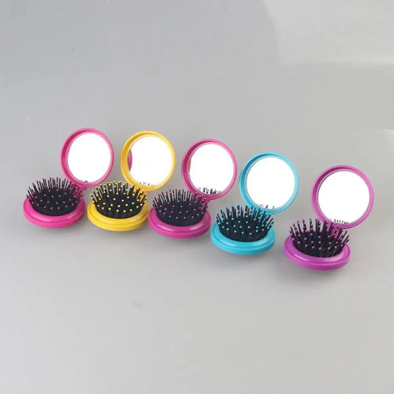 pylon hairbrush - Black - Green - Fuchsia Pink - Pink