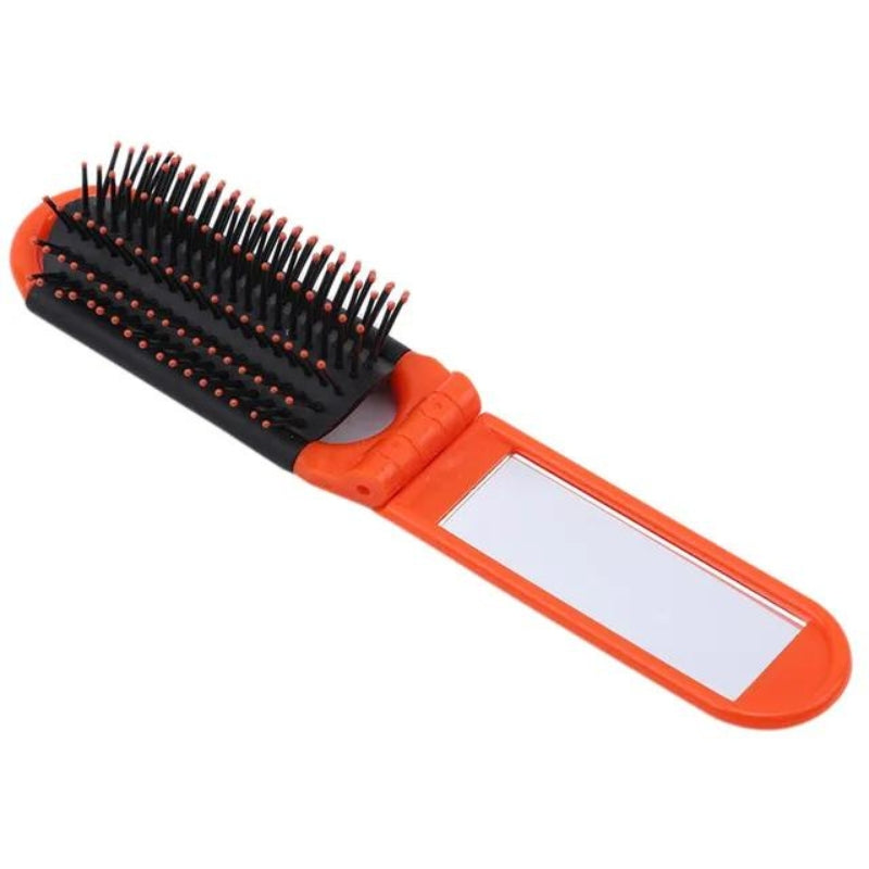 compact brush mirror - Orange