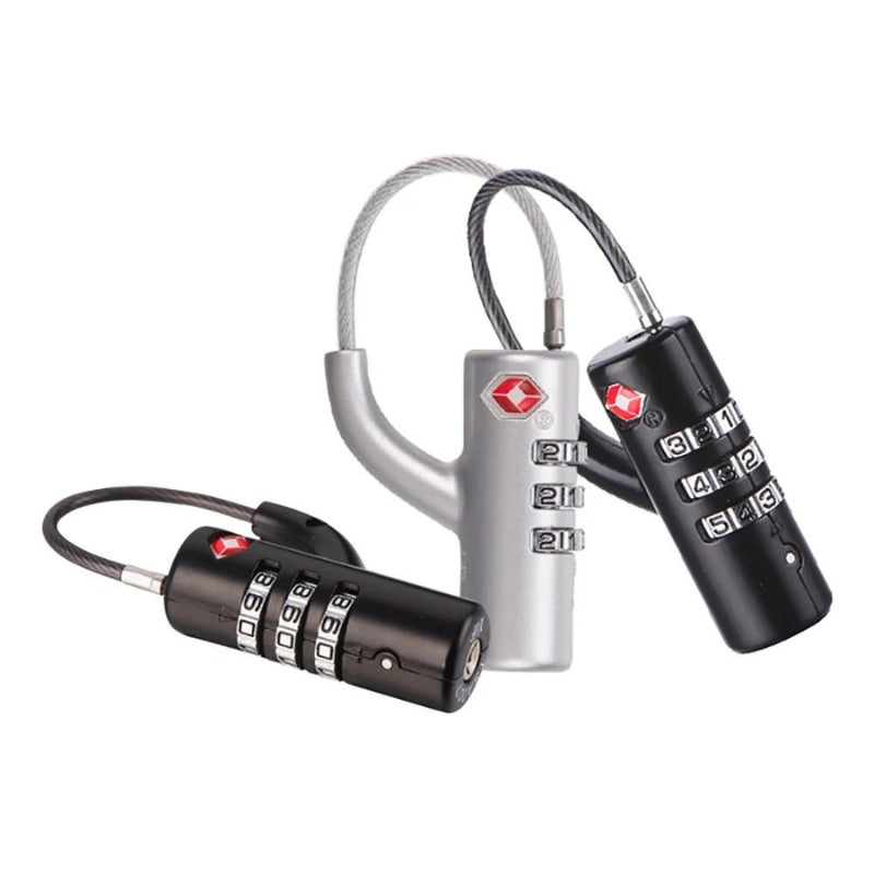 tsa lock on suitcase - Grey - Gray - Black