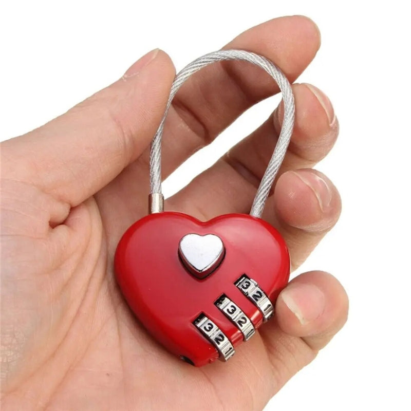 mini suitcase lock - Pink - Grey - Gray - Gold - Red - Black - Blue