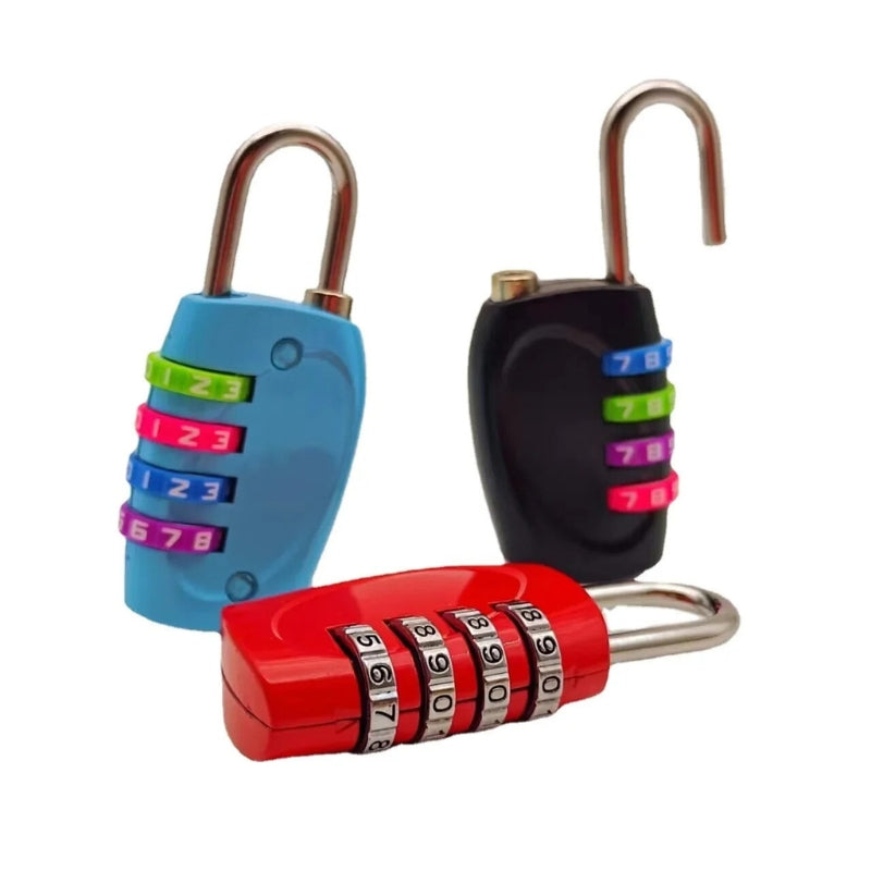suitcase code lock - Pink - Blue - Grey - Gray - Black - Red - Green