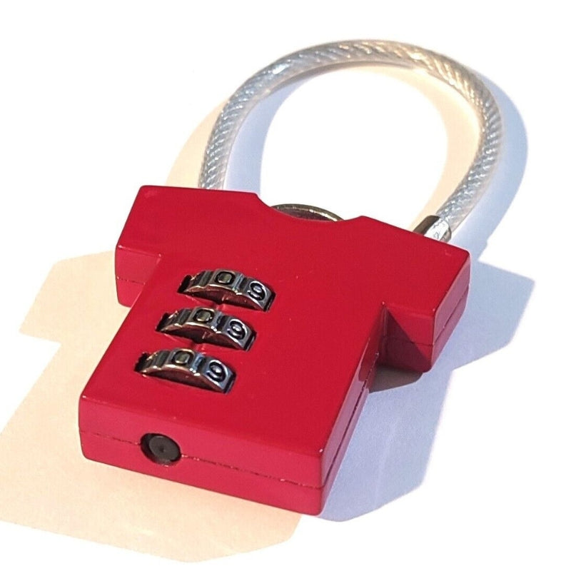 combination lock - Yellow - Blue - Grey - Gray - Red - Black
