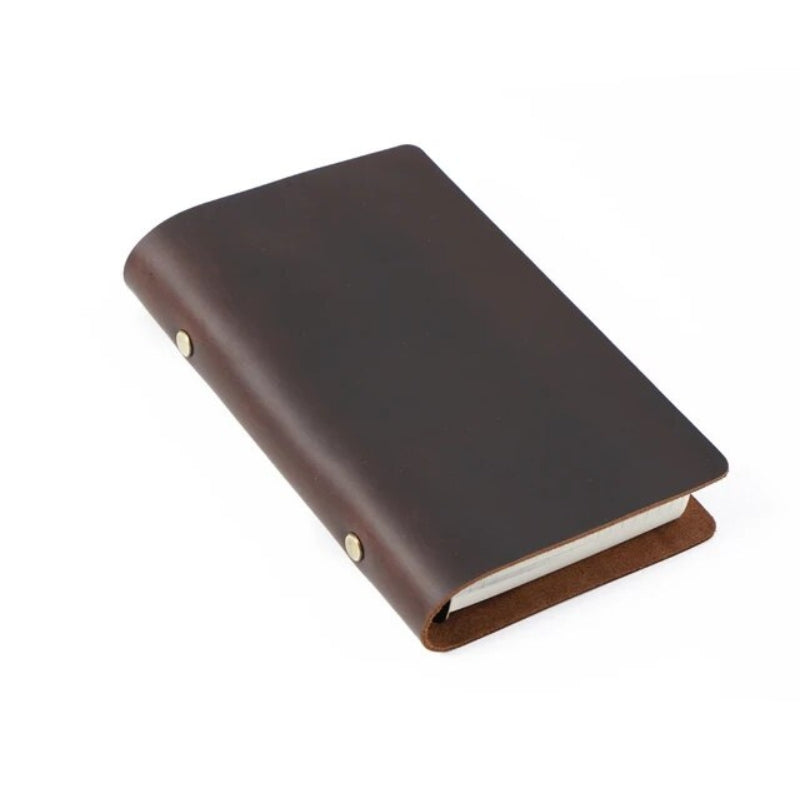leather notebook - Dark Brown - M
