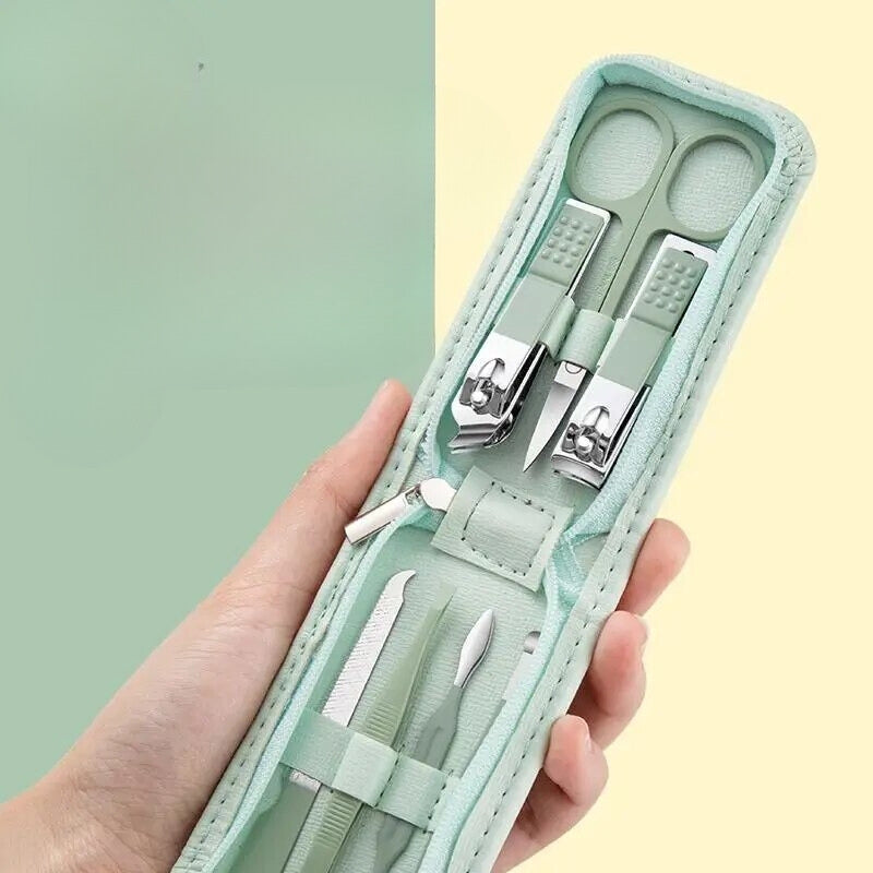 cabin luggage nail clipper - Green 7 Pieces