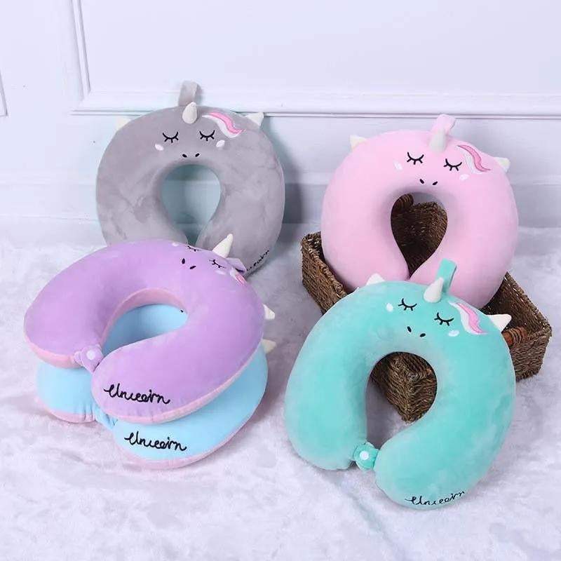 travel neck pillow - Pink - Purple - Grey - Gray