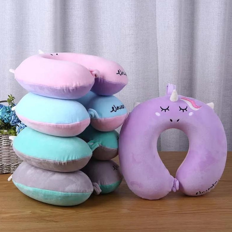 travel pillow kids car - Pink - Purple - Grey - Gray