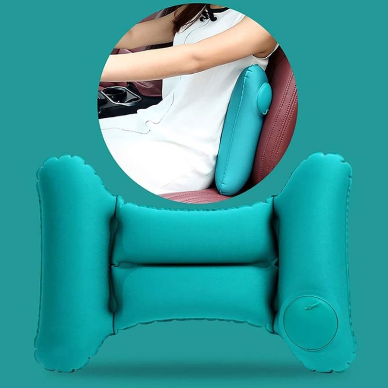 inflatable travel neck cushion for women - Blue - Navy Blue - Light Blue - Sky Blue - Grey - Gray - Green