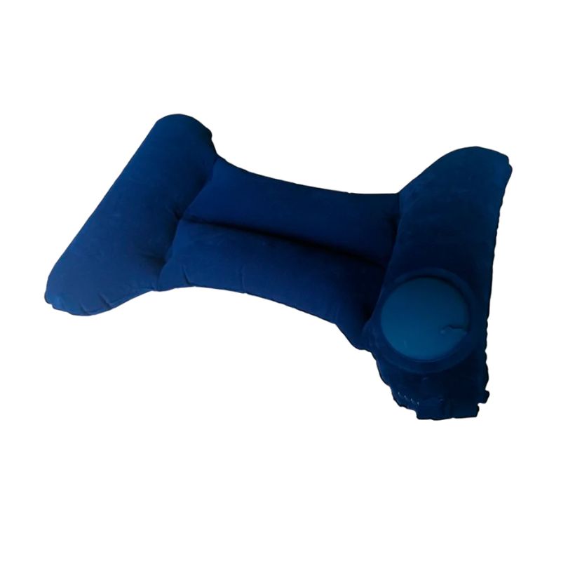 inflatable travel neck cushion - Navy Blue