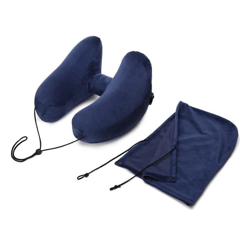 airplane travel pillow - Blue