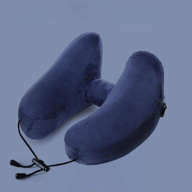 neck cushion travel airplane - Blue