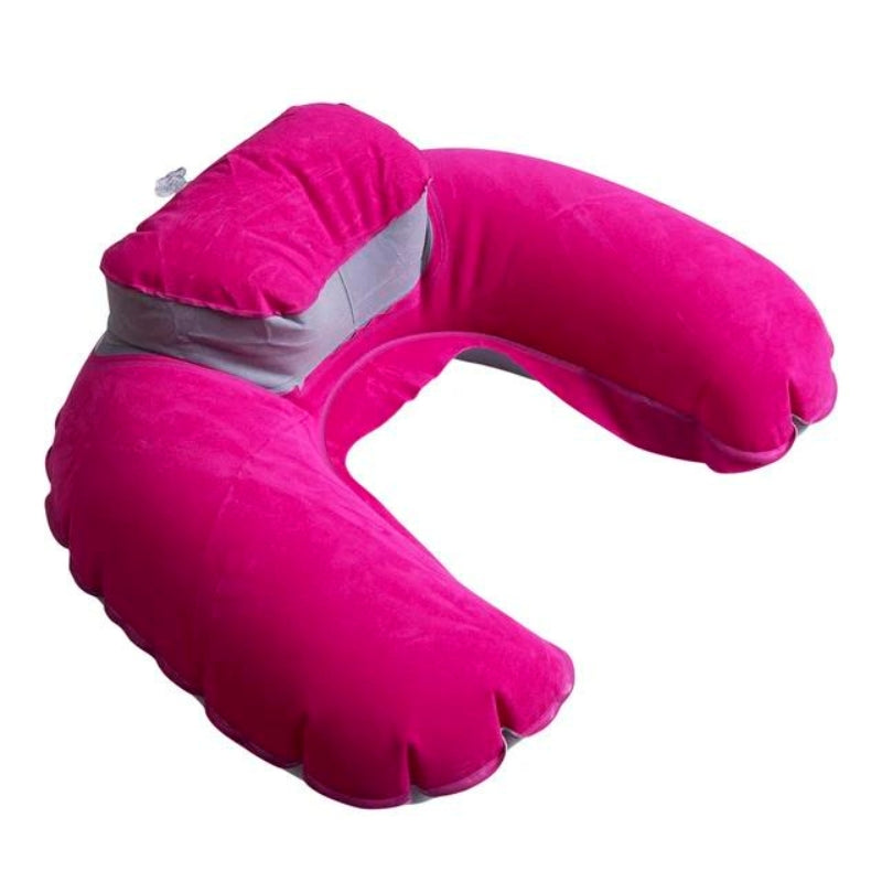 inflatable travel pillow - Pink