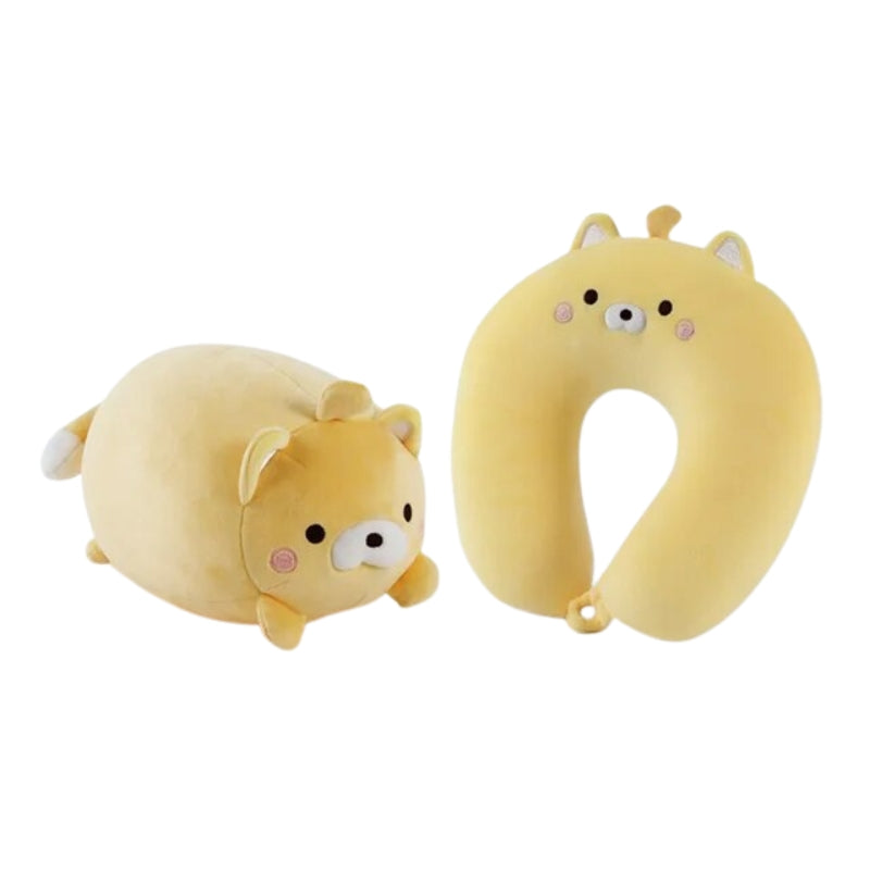 travel pillow - Yellow Cat