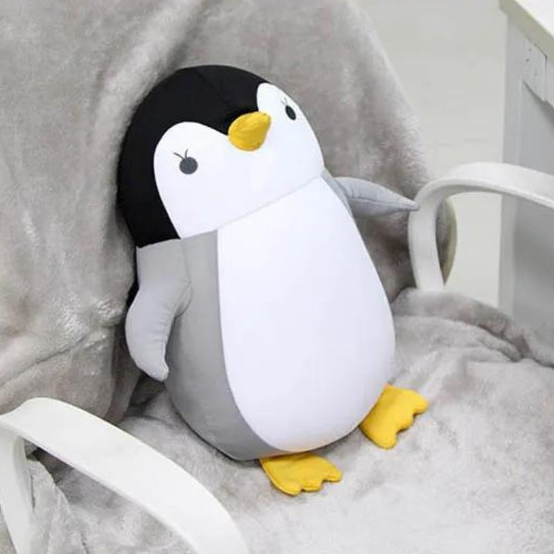 foldable travel pillow - Grey Penguin - Gray Penguin - Black Penguin - Blue Dolphin - Grey Cat - Gray Cat - Yellow Cat