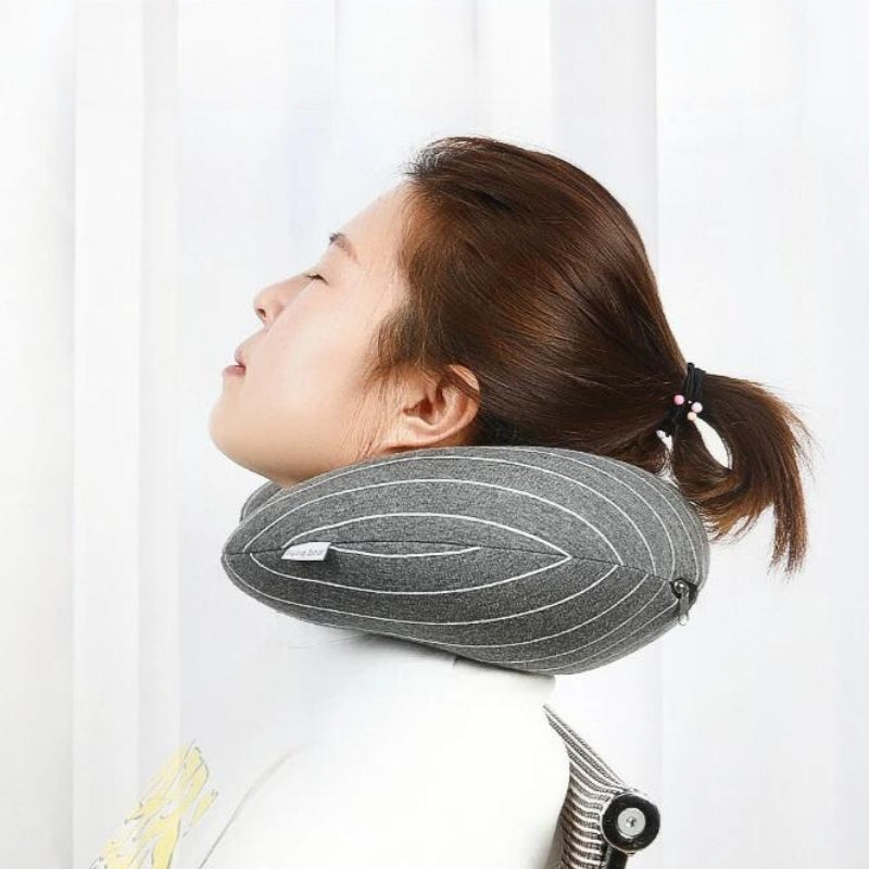 foldable travel pillow - Dark Grey - Dark Gray - Light Grey - Light Gray - Pink - Green
