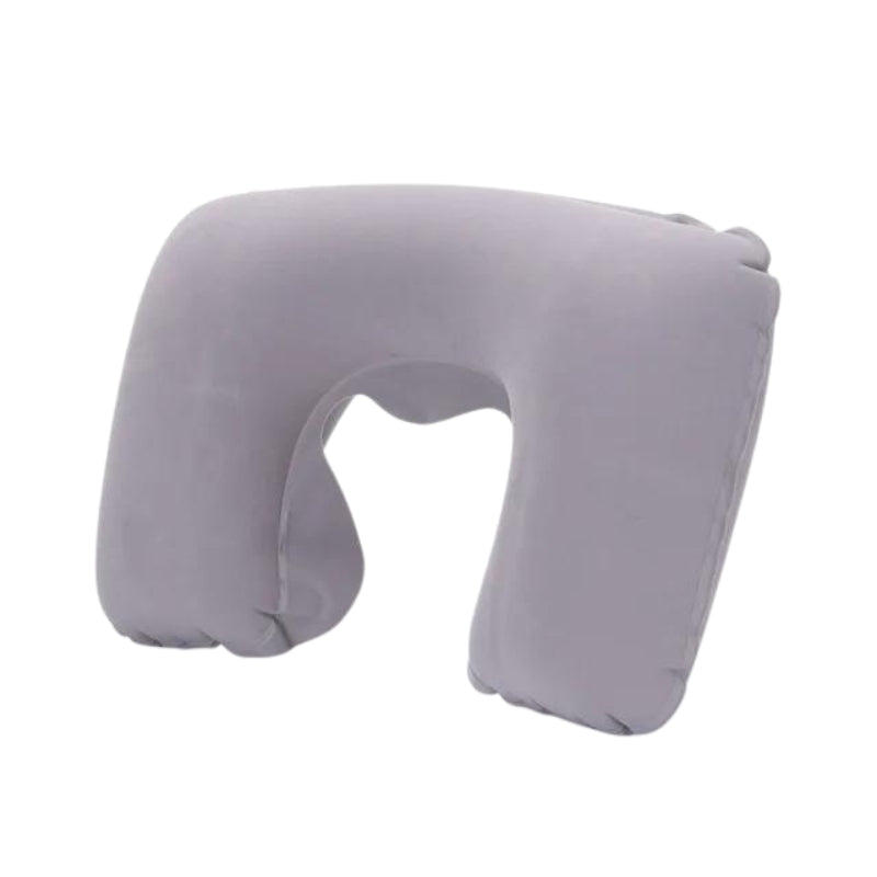 inflatable travel cushion for him - Grey - Gray