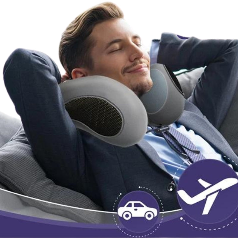 airplane travel pillow - Grey - Gray - Pink