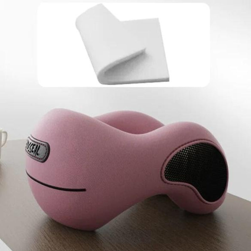 airplane travel pillow - Grey - Gray - Pink