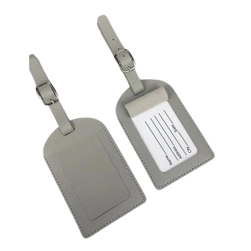 baggage tag - Grey 2 Pieces - Gray 2 Pieces