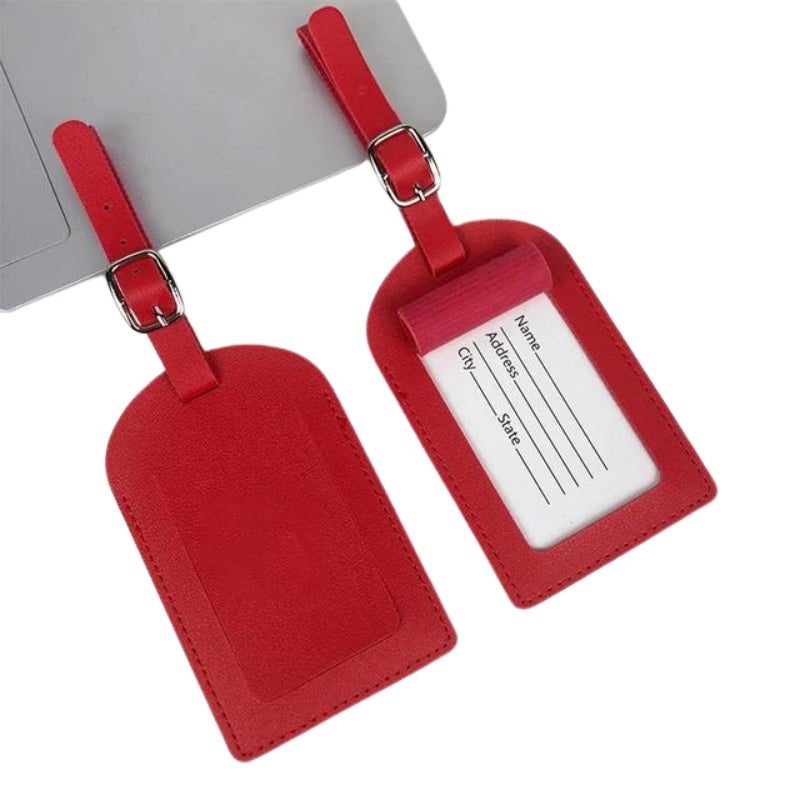 fun luggage tag - Red 2 Pieces