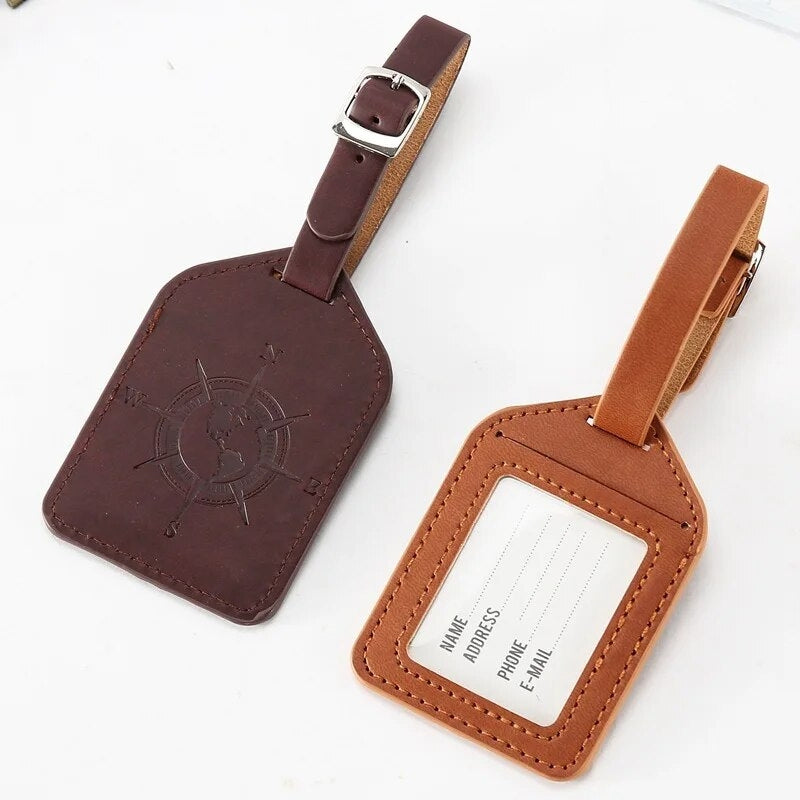 luggage tag - Green - Black - Camel - Dark Brown - Blue