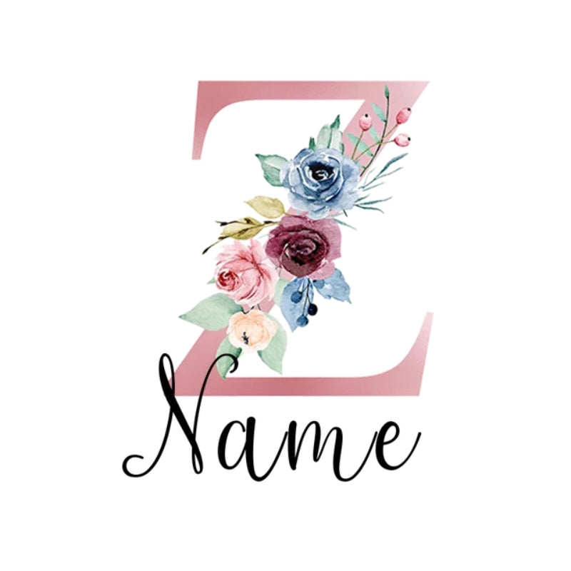 child luggage tag - Letter Z with Personalised Name - Letter Z with Personalized Name