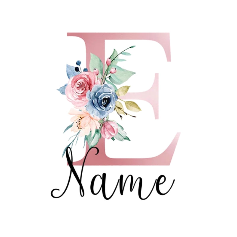 airplane luggage tag - Letter E with Personalised Name - Letter E with Personalized Name