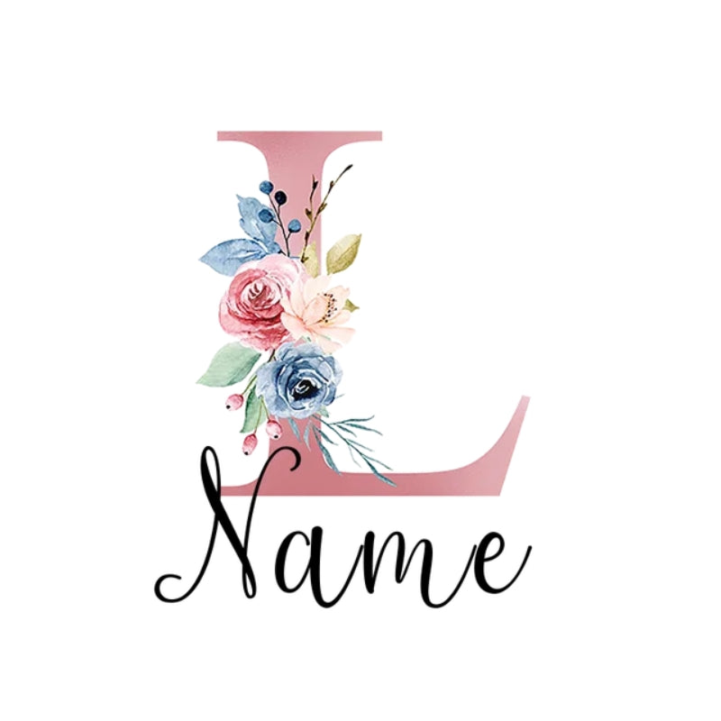 personalized travel tag - Letter L with Personalised Name - Letter L with Personalized Name