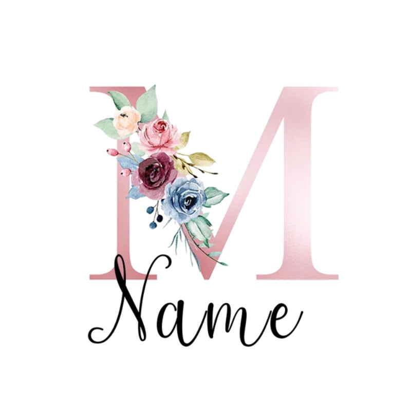 personalized suitcase tag - Letter M with Personalised Name - Letter M with Personalized Name