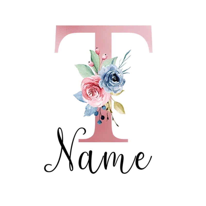 personalized luggage tag - Letter T with Personalised Name - Letter T with Personalized Name