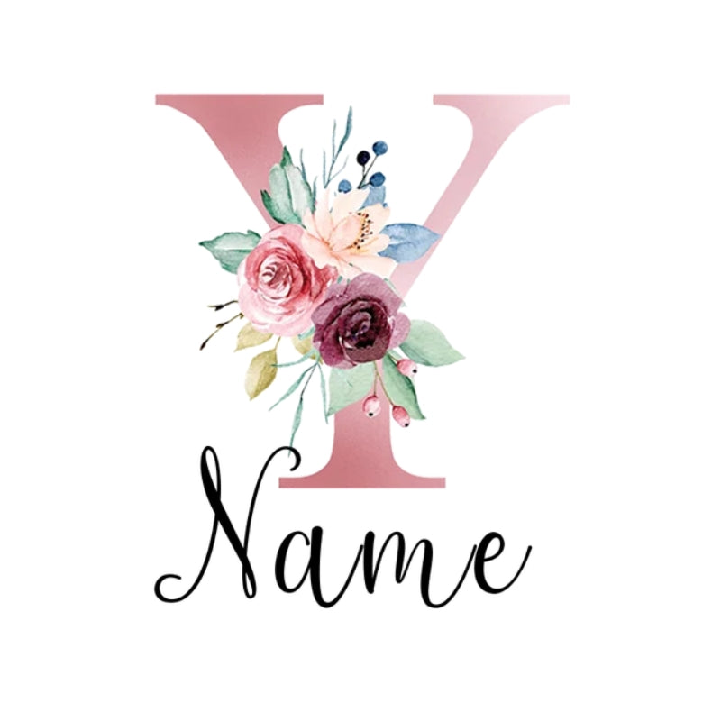checked luggage tag - Letter Y with Personalised Name - Letter Y with Personalized Name