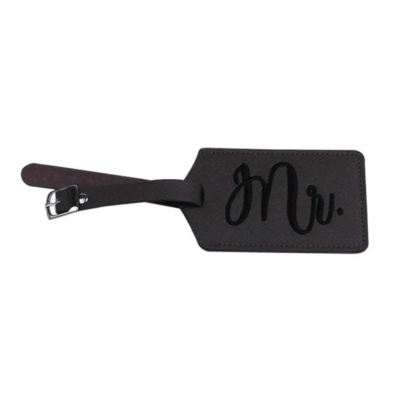 airplane suitcase tag - Black