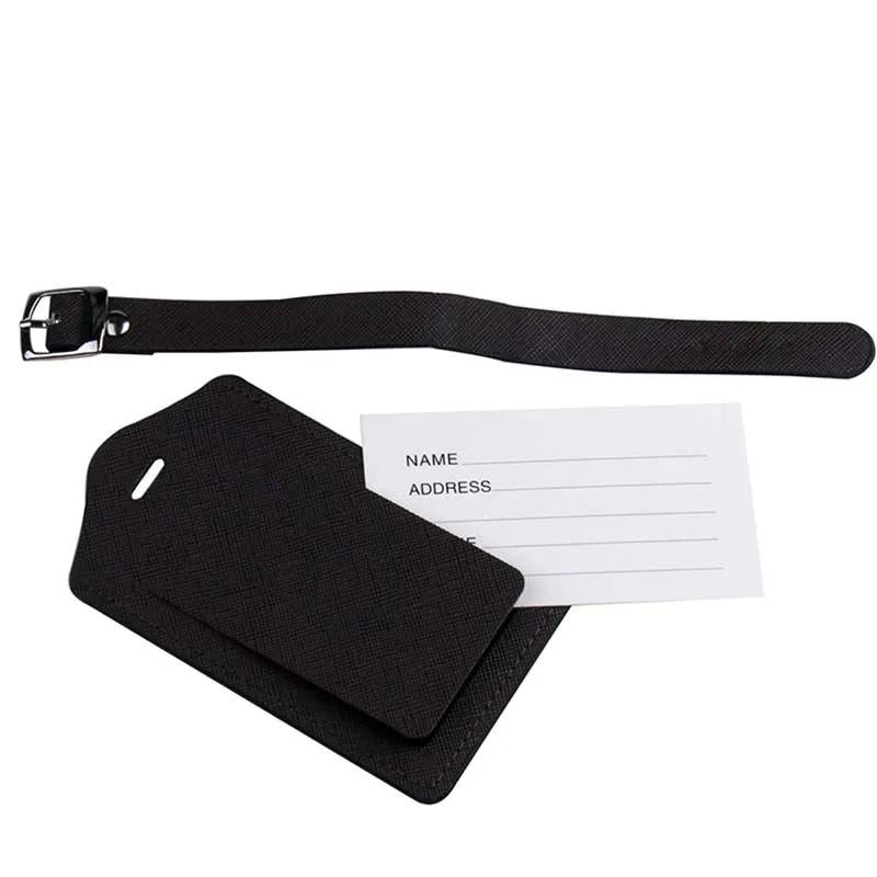 travel tag for suitcase - White - Black