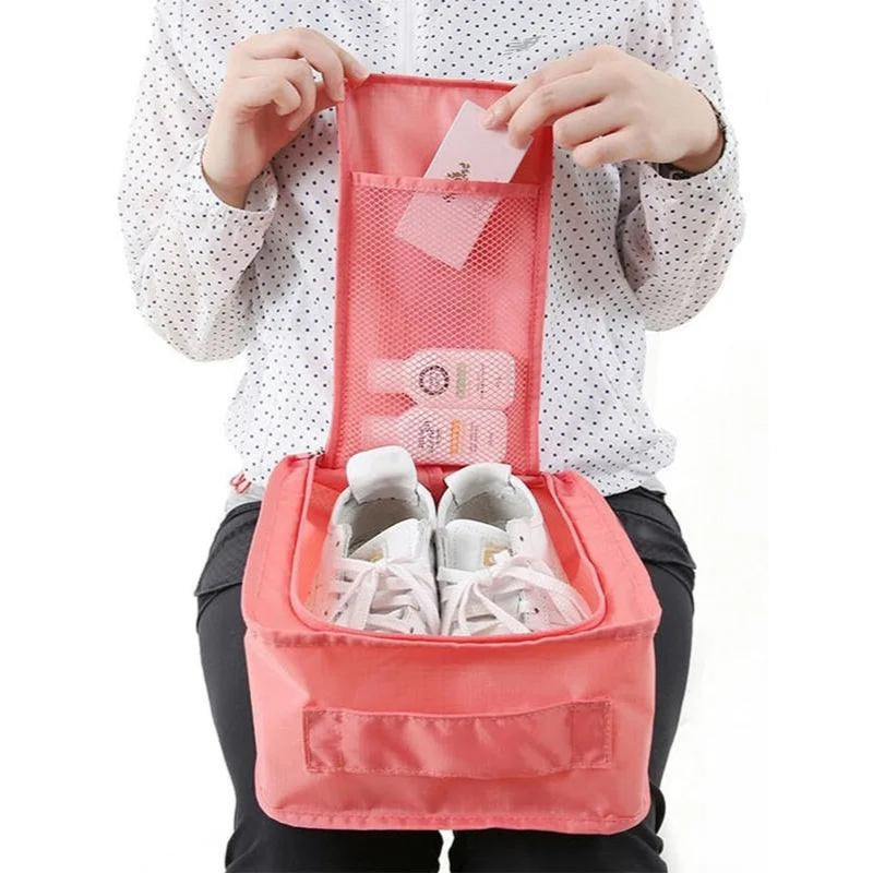 travel shoe cover - Grey - Gray - Red - Orange - Pink - Sky Blue - Blue