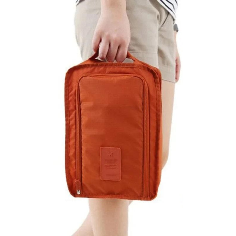 travel shoe bag - Grey - Gray - Red - Orange - Pink - Sky Blue - Blue
