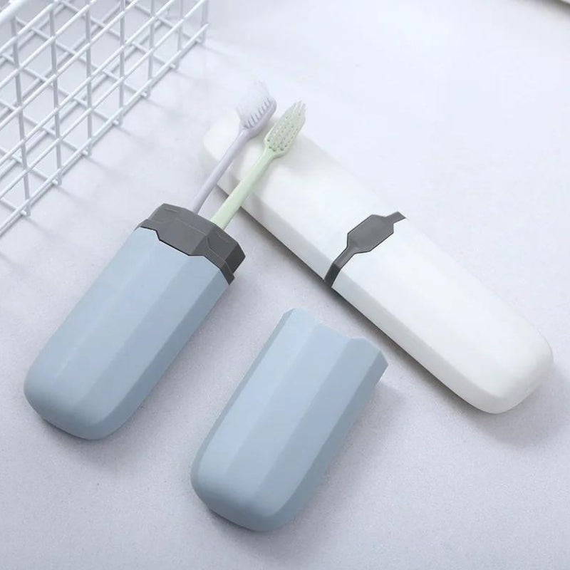 box for toothbrush and toothpaste - Transparent - White - Blue - Black