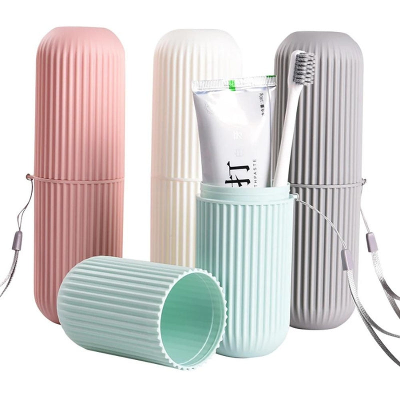 travel toothbrush case - Grey - Gray - Green - White - Pink