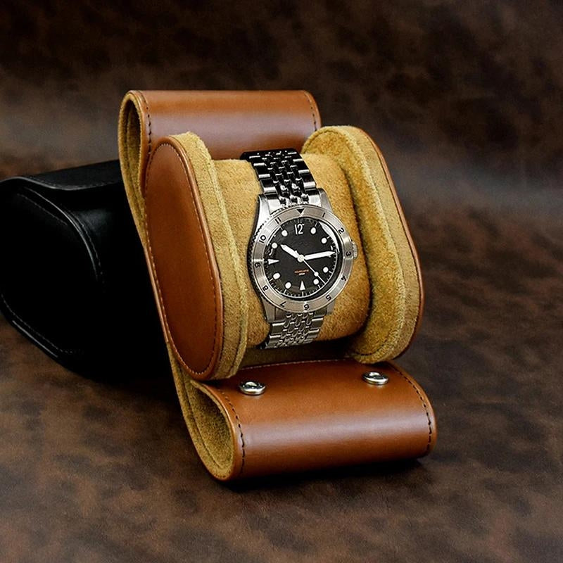 travel watch box - Black - Brown