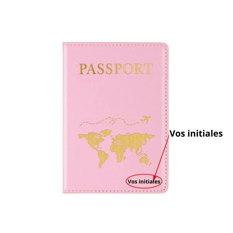 customizable passport holder - Pink