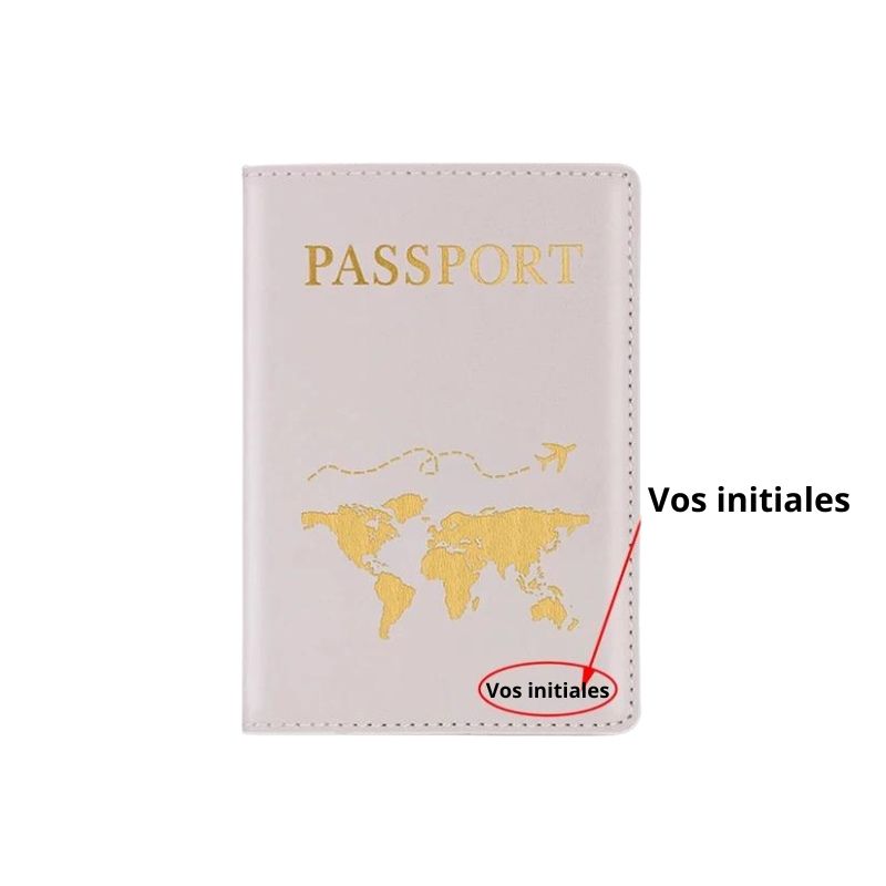 personalized passport protector - Grey - Gray