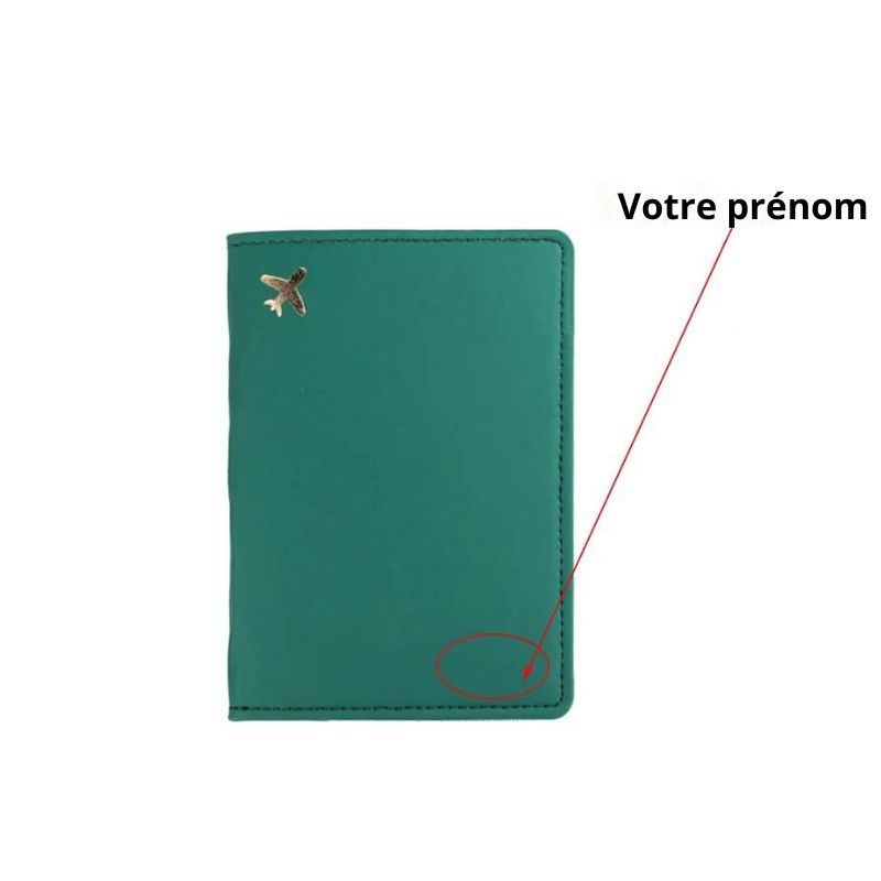 customizable passport holder - Green