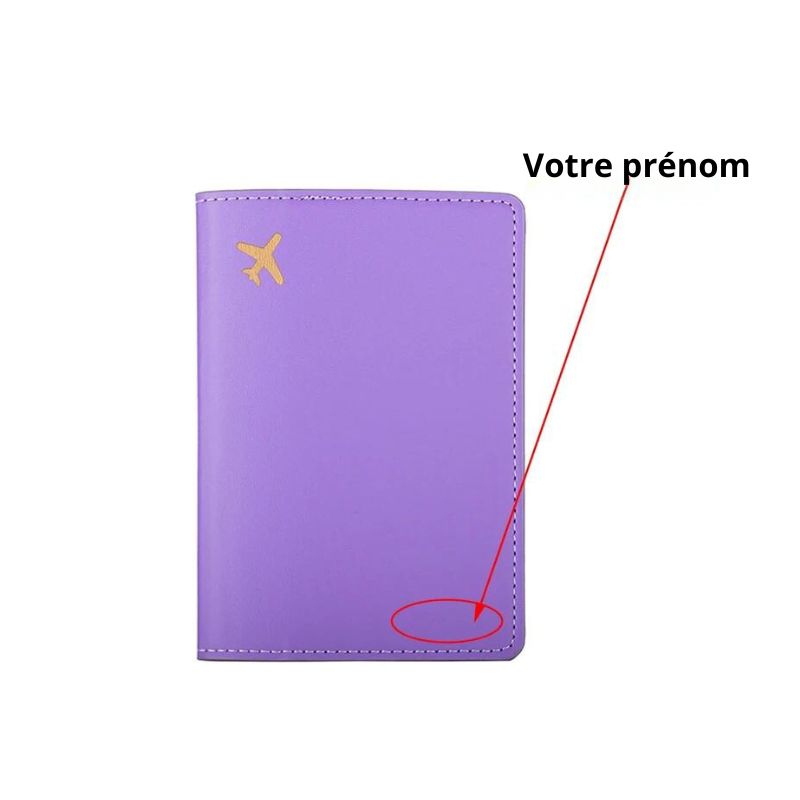 personalized passport pouch - Purple