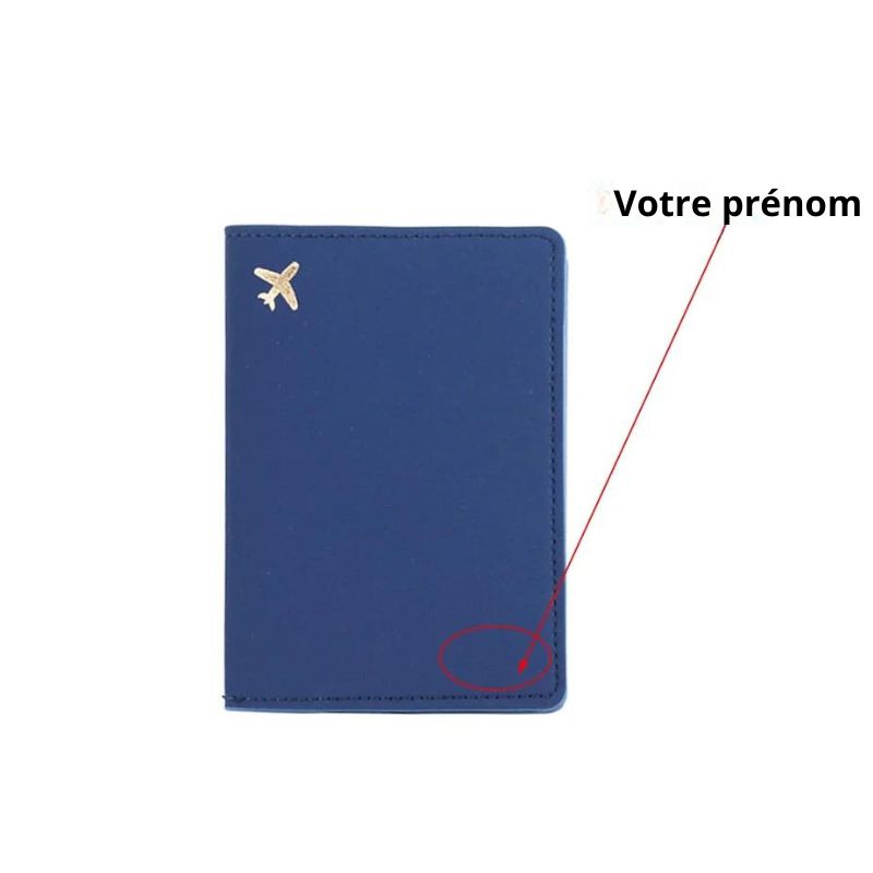 family personalized passport protector - Blue